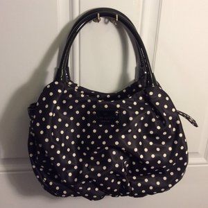 Kate Space Black and White Polka Dot Handbag